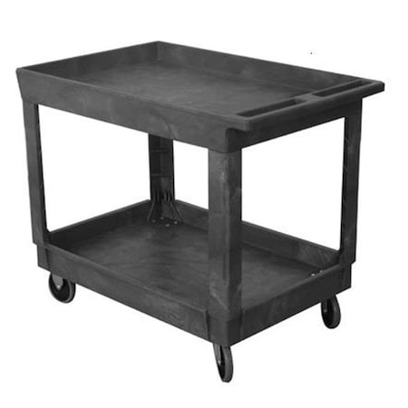 Wesco Industrial Cart, Black, Plastic, 24 in D WSC-270483